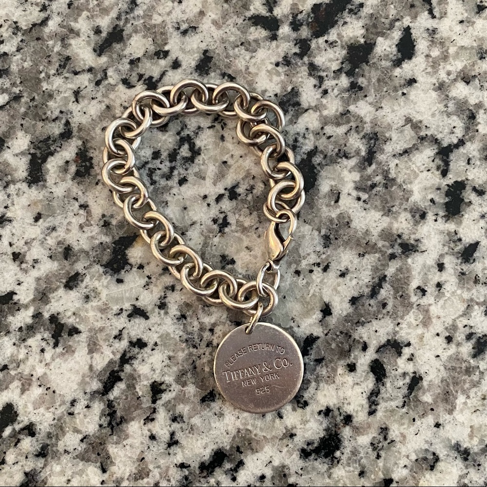 Authentic Tiffany & Co. 925 bracelet with charm